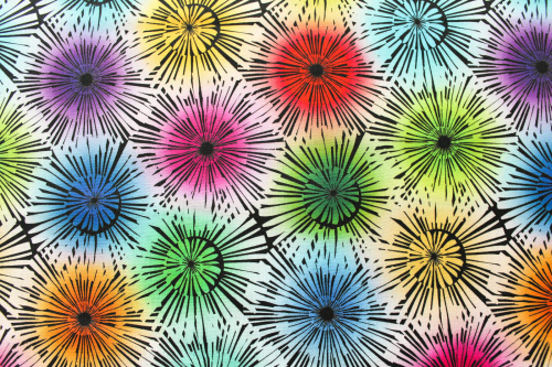 Designer- Baumwollstoff Bloom multicolor (10 cm)